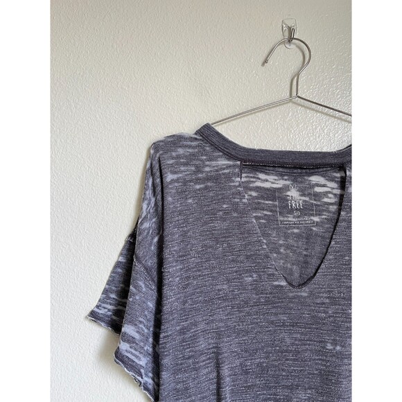 We The Free Jordan Burnout Tee in Faded Indigo Size XS - Picture 2 of 6